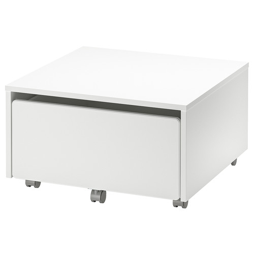 SLÄKT Storage box with castors, 62x62x35 cm