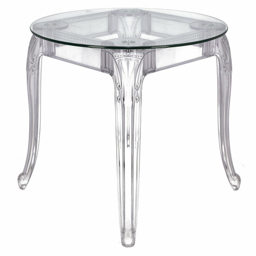 Table Ghost 80cm, transparent