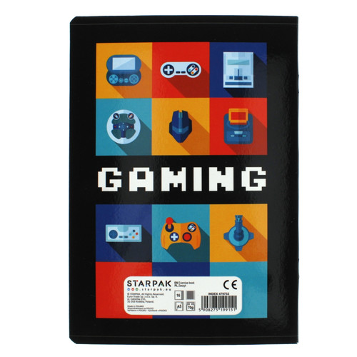 Notebook A5 16 Sheets Squared Gaming 20-pack