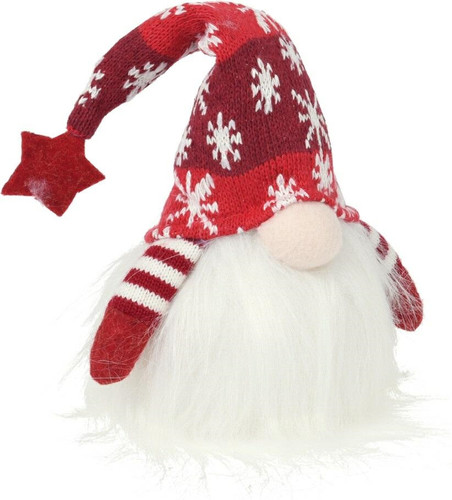 Christmas Decoration LED Gnome Dwarf 28cm, red