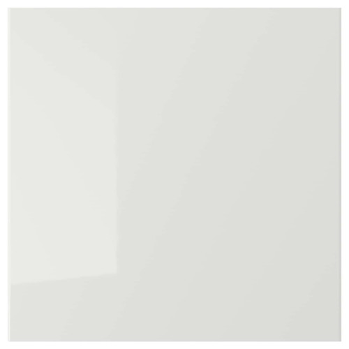 RINGHULT Drawer front, high-gloss light grey, 40x40 cm