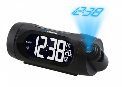 Clock Radio with USB Charging and Time Projection CRP9BK