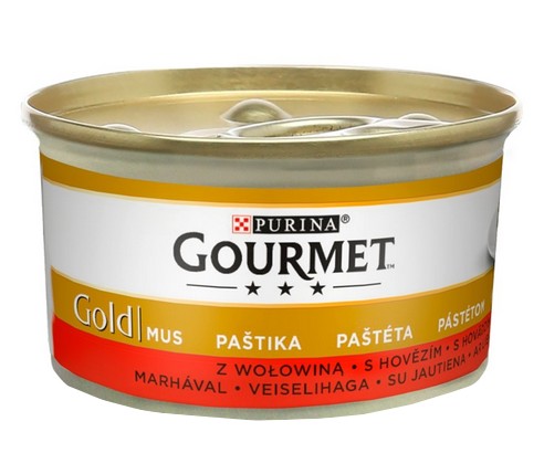 Gourmet Gold Cat Food Mousse with Beef 85g