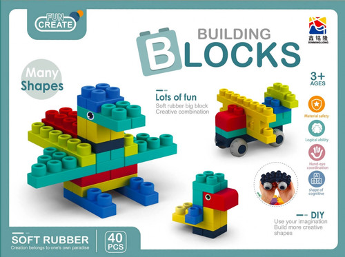 Building Blocks Junior Soft 40pcs 3+