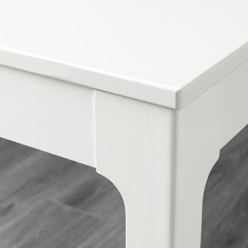 EKEDALEN / KLINTEN Table and 6 chairs, white/Kilanda light beige, 180/240 cm