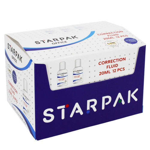 Starpak Correction Fluid 20ml 12pcs