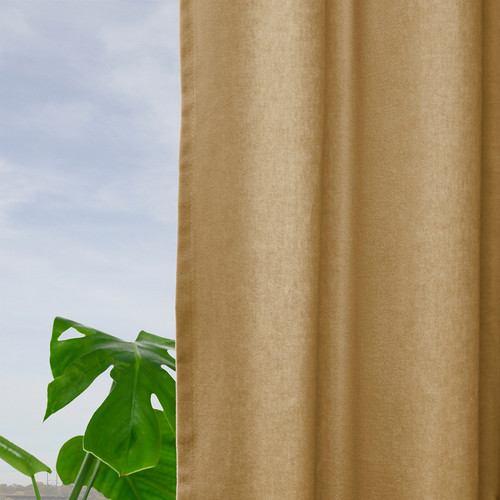 SANELA Curtains, 1 pair, beige-yellow, 140x300 cm