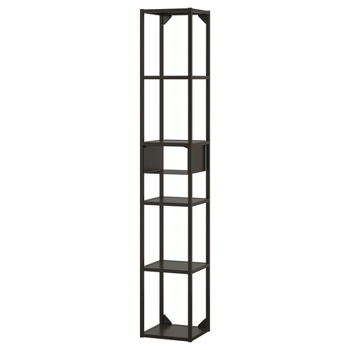 ENHET Wall storage combination, anthracite, 30x30x180 cm