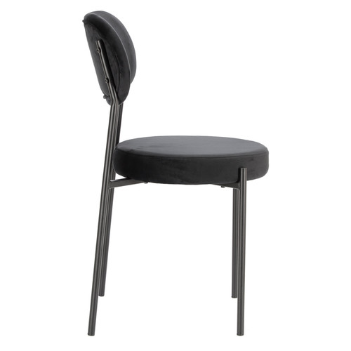 Chair Camile Velvet, black