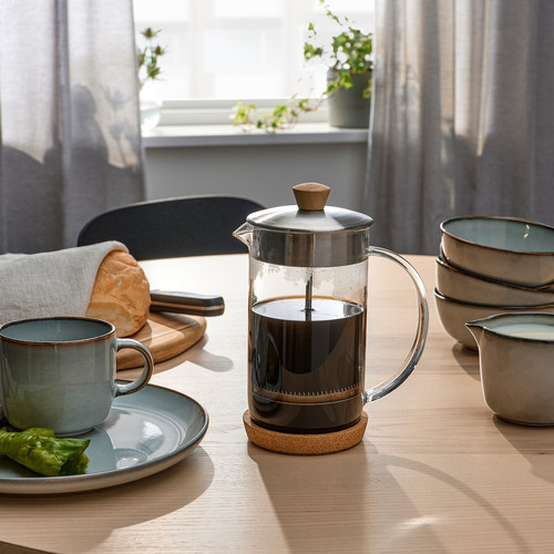 IKEA 365+ Coffee/tea maker, clear glass/stainless steel, 1 l