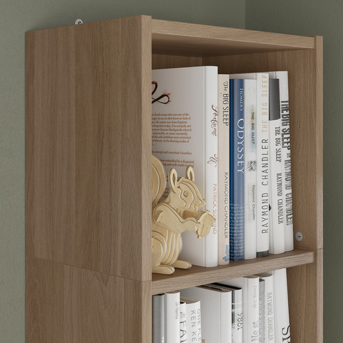 BILLY Height extension unit, oak effect, 40x28x35 cm