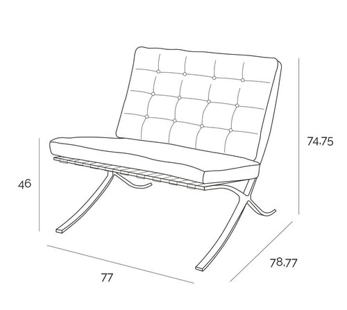 Chair BA1, leather, black