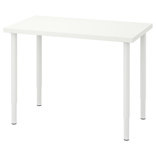 LINNMON / OLOV Desk, white, 100x60 cm