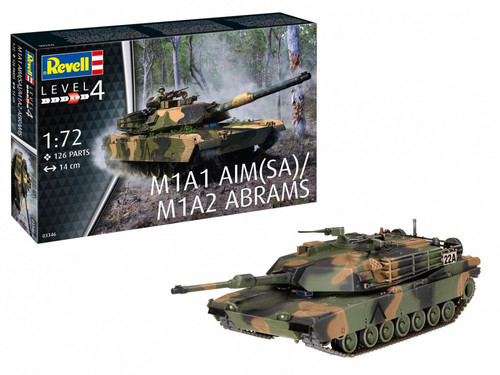 Revell Plastic Model Kit M1A2 Abrams 1/72 12+