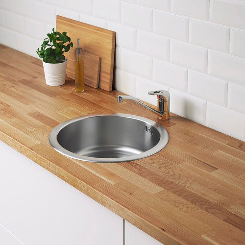 BOHOLMEN Inset sink, 1 bowl