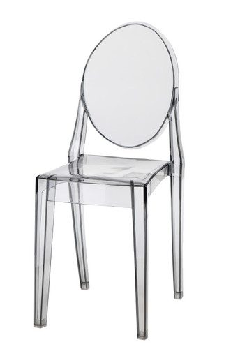 Chair Viki, grey, transparent