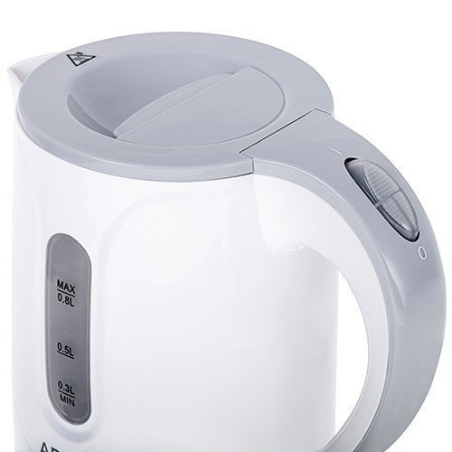 Adler Kettle 0.8l AD 1371g, white/grey