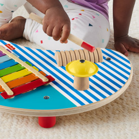 Fisher-Price Wooden Musical Table With Percussion instruments HXT91 2+