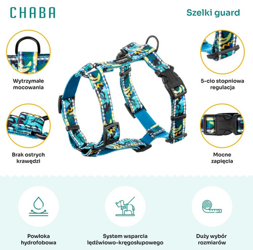 CHABA Dog Harness Guard Story III XL 3,0cm Carnival