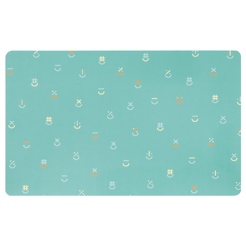 BÖNSYRSA Desk pad, turquoise, 60x37 cm