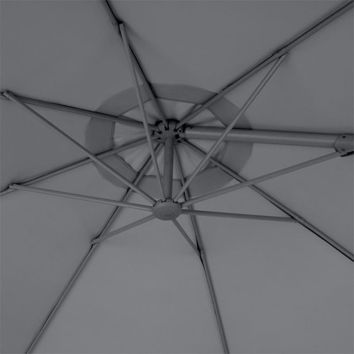 GoodHome Parasol Mallorca 350 cm, grey