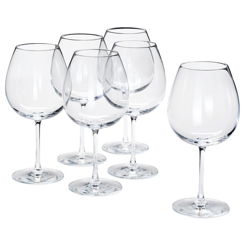 STORSINT Red wine glass, glass, 67 cl, 6 pack