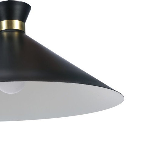 GoodHome Pendant Lamp Apennin 35W E27, black