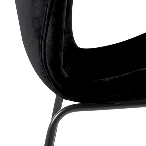 Chair Batilda, velvet, black