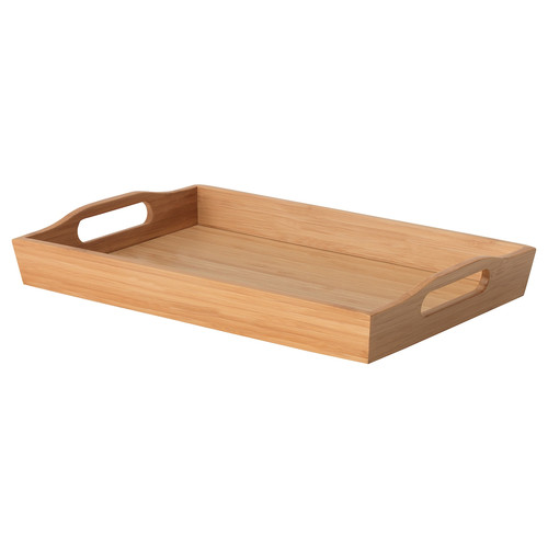 FRUKTSKAL Tray, bamboo, 50x30 cm