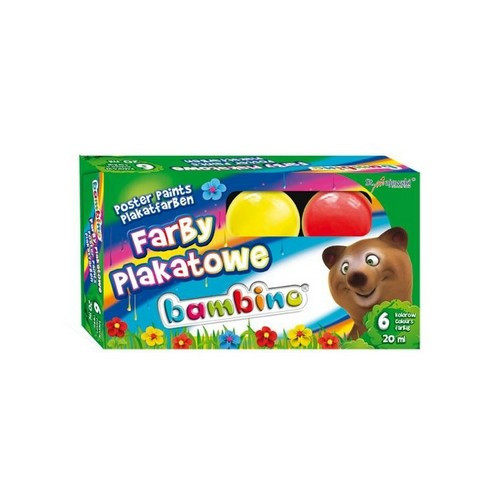 Bambino Poster Paints 6 Colours x 20ml