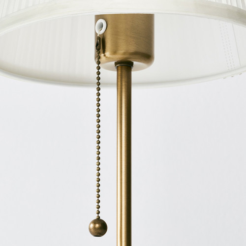 ÅRSTID Table lamp, brass, white, 55 cm