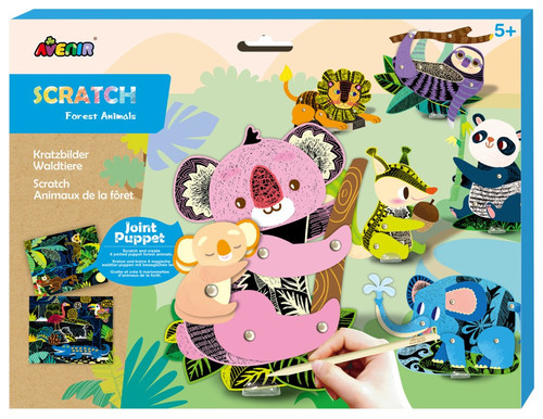 Avenir Scratch Forest Animals 5+