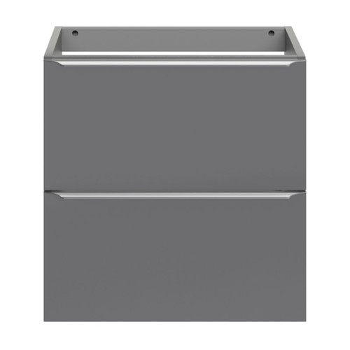 Goodhome Wall-mounted Basin Cabinet Imandra Slim 60cm, grey