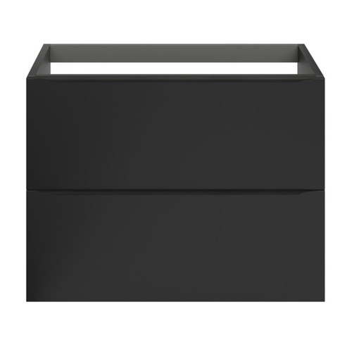 Goodhome Wall-mounted Basin Cabinet Imandra 80cm, matt black