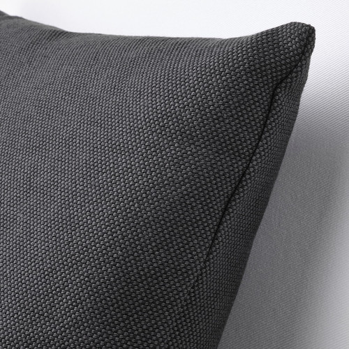 SANDTRAV Cushion, dark grey/grey, 45x45 cm
