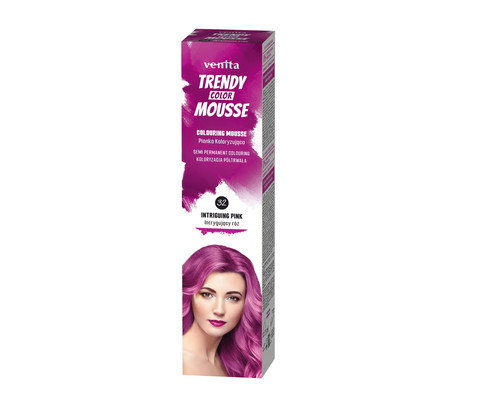 Venita Trendy Color Mousse Semi-Permanent Colouring 32 Intriguing Pink 75ml