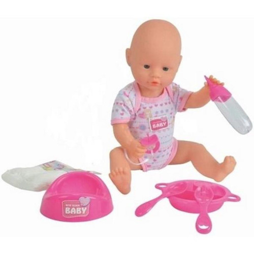 New Born Baby Baby Doll 38cm with Accessories 3+