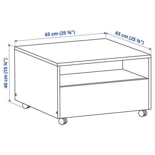 GARNANÄS Coffee table, green, 65x65 cm