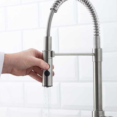 VIMMERN Kitchen mixer tap/handspray, stainless steel colour