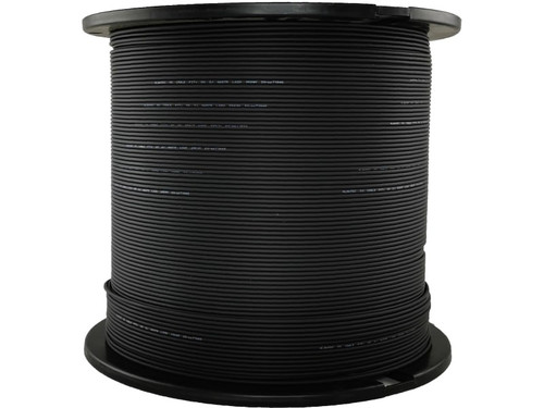 Alantec Optical Fiber Cable OS2 FTTH Flat SM 2J 9/125 LSOH 1000m, black