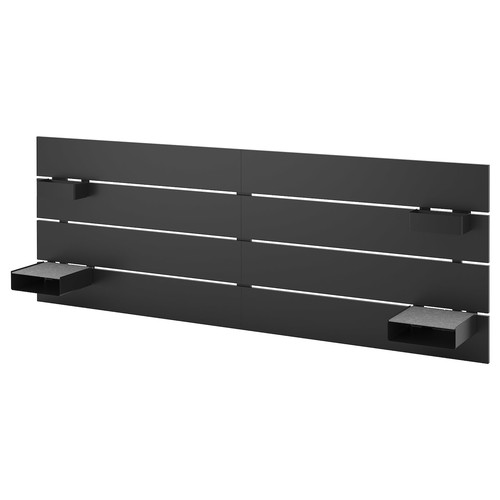 NORDLI Headboard, anthracite, 140/160 cm