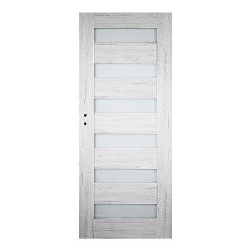 Internal Door Trame 80, right, silver oak