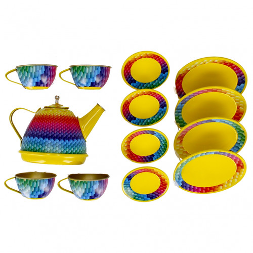 Children Tin Tea Set 15pcs 3+