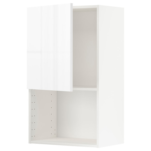 METOD Wall cabinet for microwave oven, white/Ringhult white, 60x100 cm