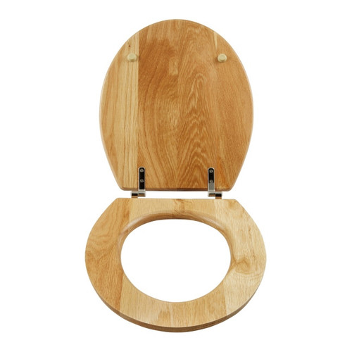 Cooke & Lewis Toilet Seat Cervia, natural oak