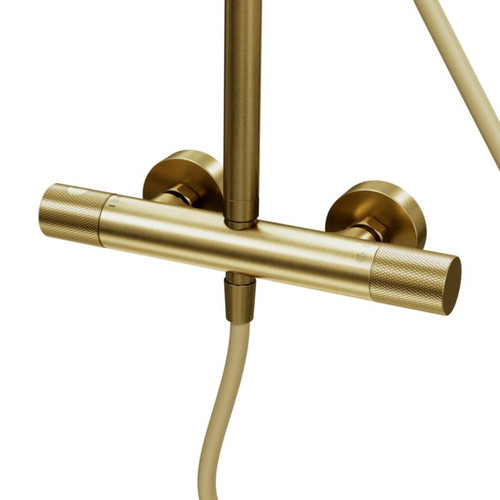 GoodHome Shower Set Owens, gold