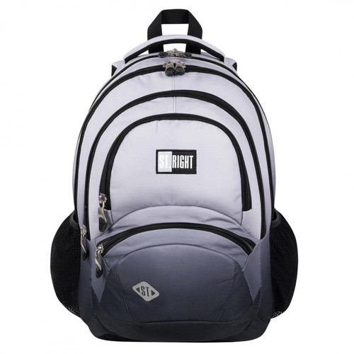 School Backpack 30x42x17 Grey Ombre