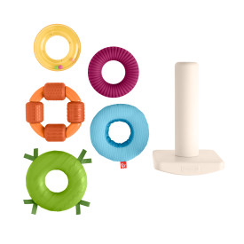 Fisher-Price Sensory Rock-A-Stack Roly-Poly Stacking Toy HXK47 6m+