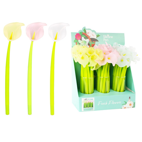 Starpak Silicone Gel Pen Fresh Flowers 54pcs