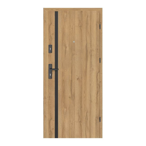 Flat Entrance Door Ateron 90, right, grandson oak/black